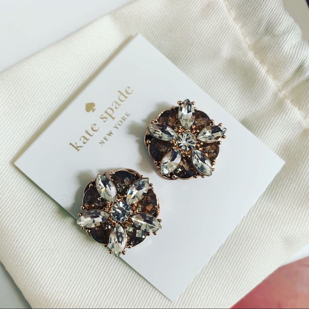 NWT Kate Spade Fame and Flowers Statement Studs